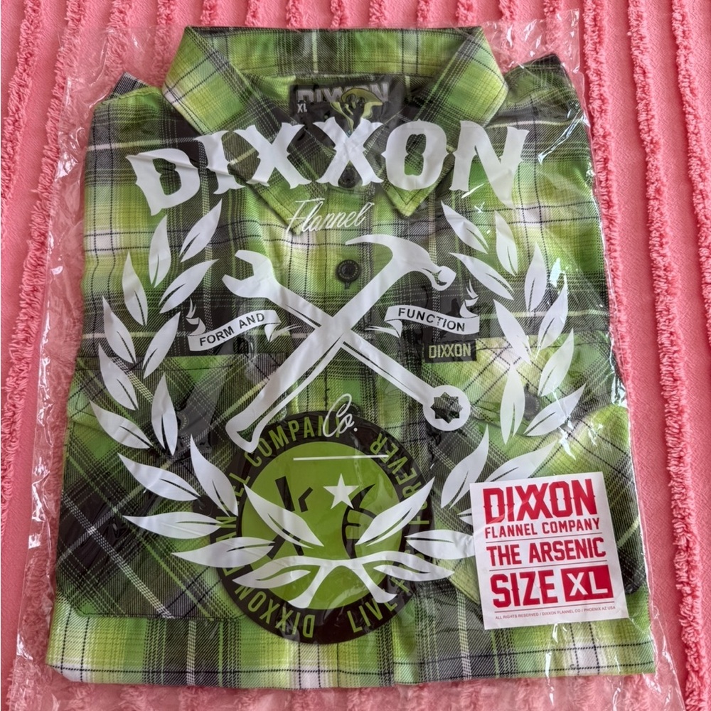 DIXXON 💚🖤NWT The Arsenic Flannel